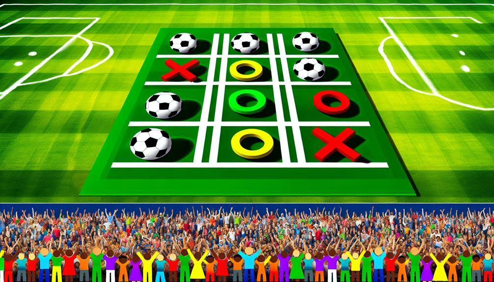 soccer themed tic tac toe